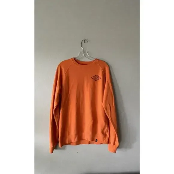 Tinisterre Mens Bright Orange Sweater Pullover Size Medium Comfy Sweatshirt - Picture 3 of 8